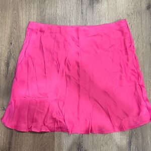 Anthropologie Bright Pink Mini Skirt. Small
